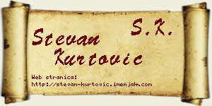 Stevan Kurtović vizit kartica